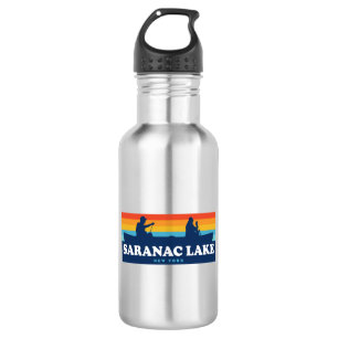 Saranac Lake New York Canoe 532 Ml Water Bottle