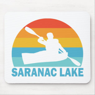 Saranac Lake New York Kayak Mouse Mat