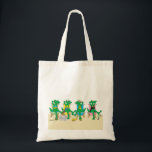 Sarasota Arts Alligator Beach Bag<br><div class="desc">A whimsical theme highlighting Sarasota Florida's best features - its beaches! This is a purely fun item for girls' weekends, Mother's Day, spring break or just any occasion. The chatty alligators relaxing at the beach! And there is a bit of "local' thrown in with the beach bag noting Sarasota's arts...</div>
