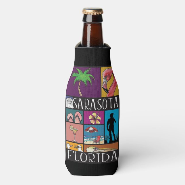 Sarasota Can and Bottle Cooler (Bottle Front)