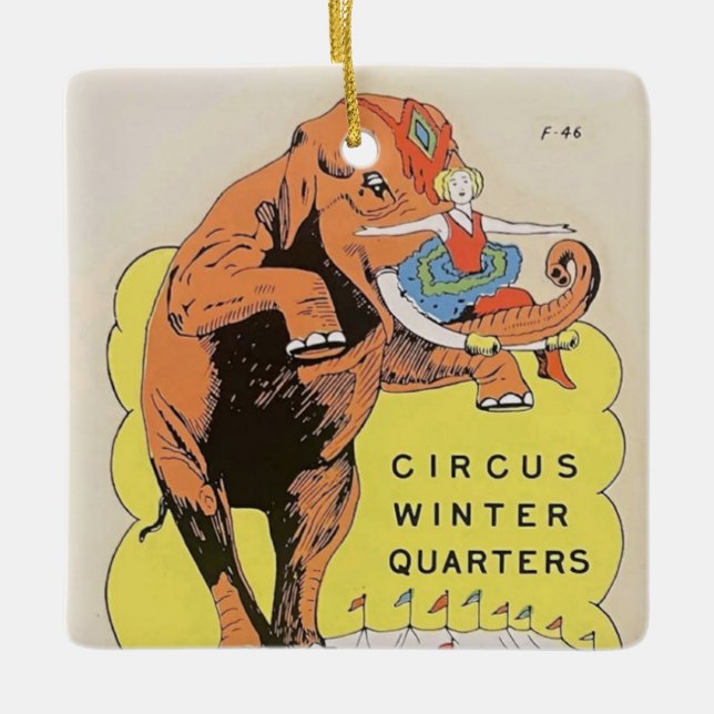 Sarasota Circus Winter Quarters Ceramic Ornament (Front)