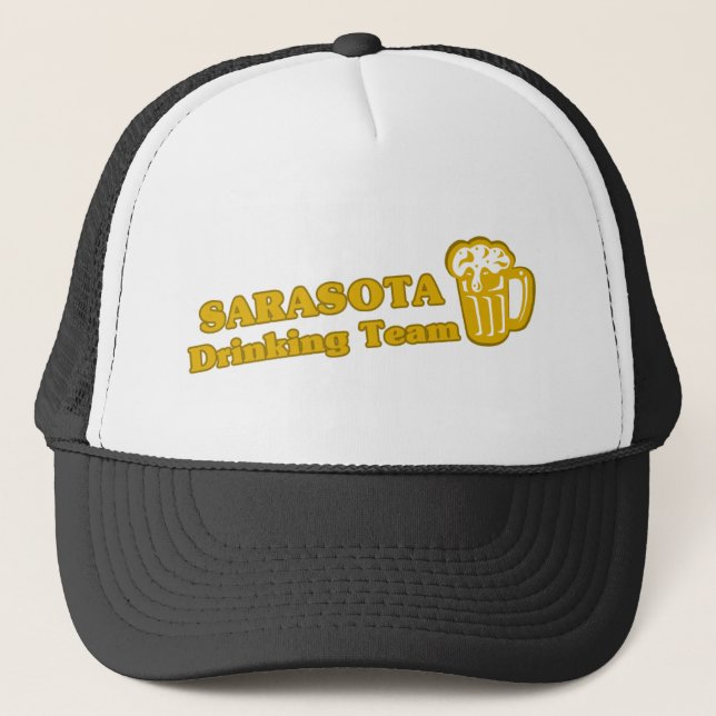 Sarasota Drinking Team tee shirts Trucker Hat (Front)
