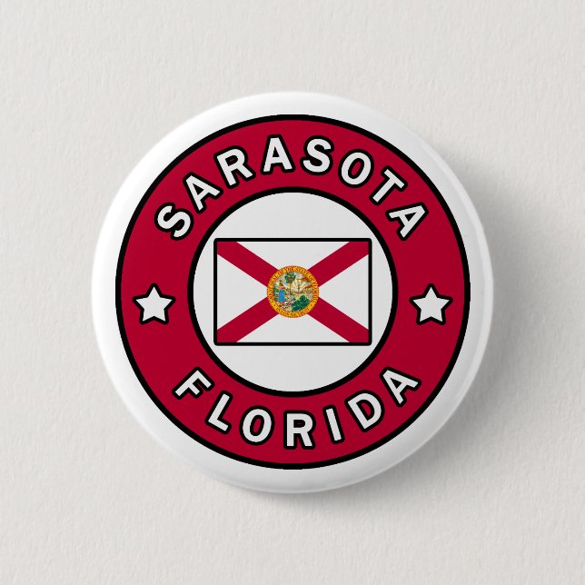 Sarasota Florida 6 Cm Round Badge (Front)