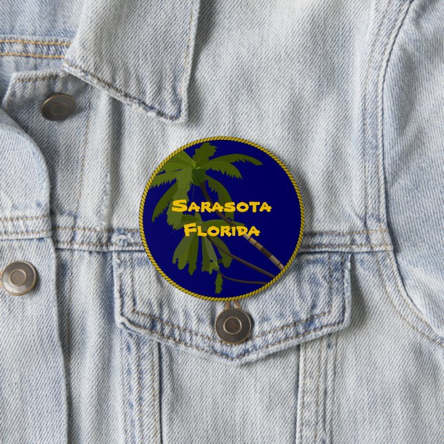 Sarasota, Florida  7.5 Cm Round Badge (In Situ)