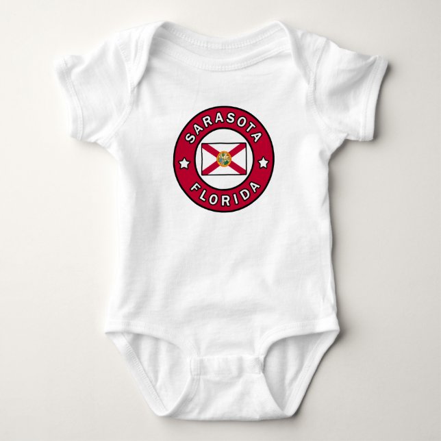 Sarasota Florida Baby Bodysuit (Front)
