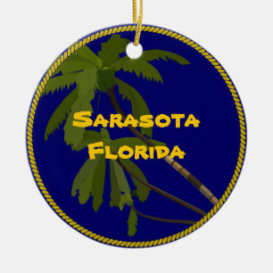 Sarasota, Florida Ceramic Tree Decoration