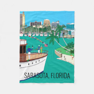 Sarasota Florida  Fleece Blanket