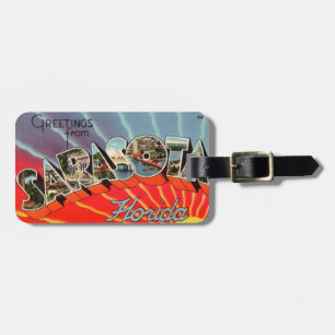 Sarasota Florida Greetings Luggage Tag