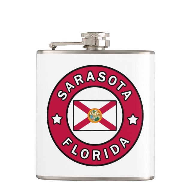 Sarasota Florida Hip Flask (Front)