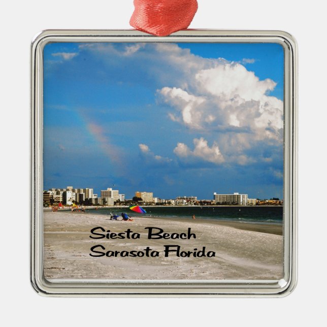 Sarasota Florida Metal Tree Decoration (Front)