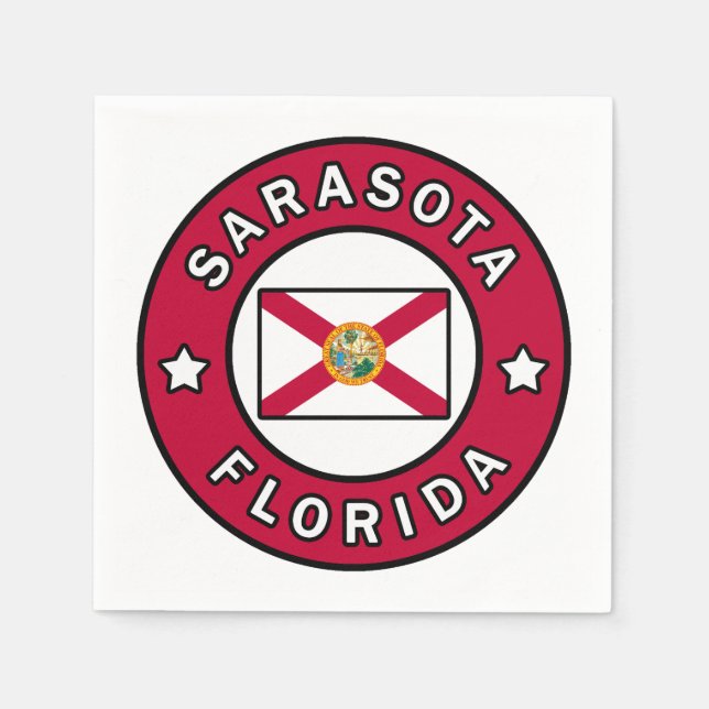 Sarasota Florida Napkin (Front)
