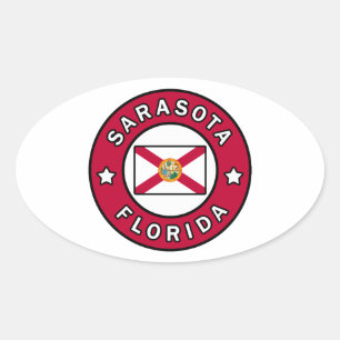 Sarasota Florida Oval Sticker