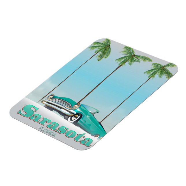 Sarasota Florida Vintage style travel poster Magnet (Left Side)