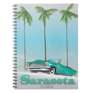 Sarasota Florida Vintage style travel poster Notebook