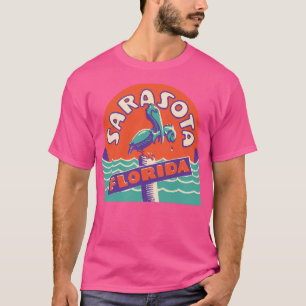 Sarasota Florida Vintage Travel Decal T-Shirt