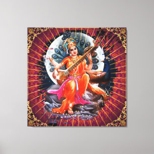 Sarasvati - Wrapped Canvas