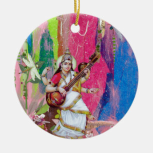 Saraswati Ceramic Tree Decoration