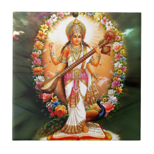 Saraswati Floral Tile
