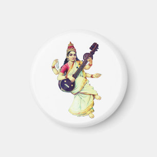 Saraswati, Hindu Goddess Magnet