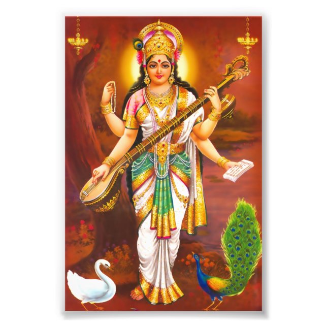 Saraswati Print (4" x 6") - Version 2 (Front)