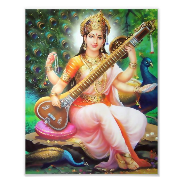 Saraswati Print (8" x 10") - Version 1 (Front)