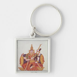 Saratheswathee, hindu goddess of learning key ring