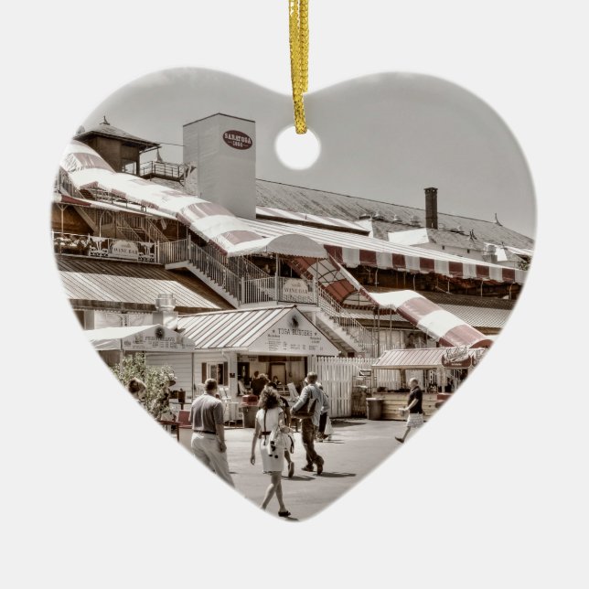 Saratoga 1864 ceramic tree decoration (Front)