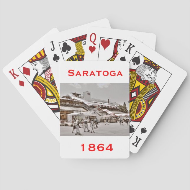 Saratoga 1864 playing cards (Back)