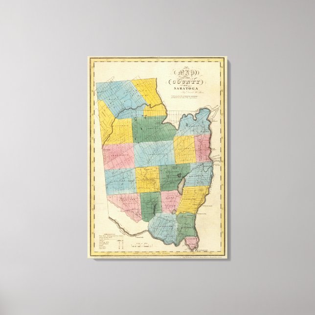 Saratoga County Canvas Print (Front)