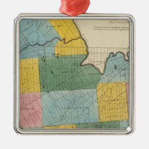Saratoga County Metal Tree Decoration