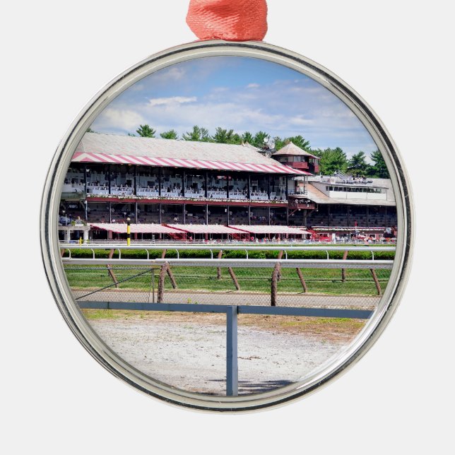 Saratoga Race Course and Clare Court Metal Tree Decoration (Front)