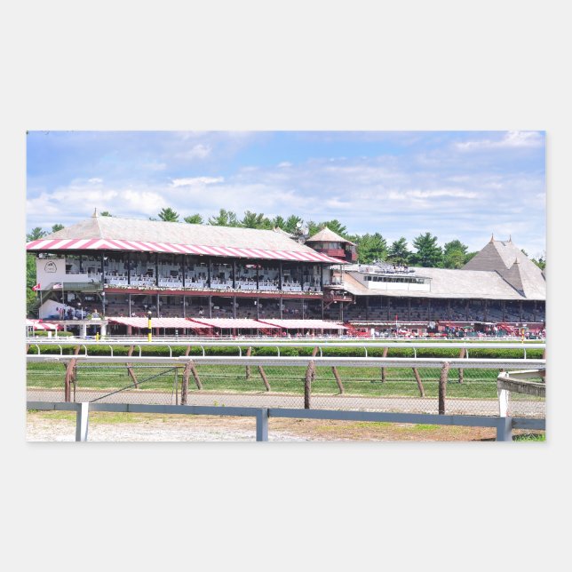 Saratoga Race Course and Clare Court Rectangular Sticker (Front)