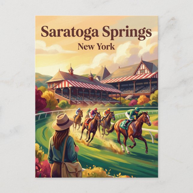 Saratoga Race Course USA Postcard (Front)