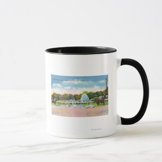 Saratoga Race Track Finish Line View Mug (Right)