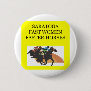 SARATOGA racing 6 Cm Round Badge