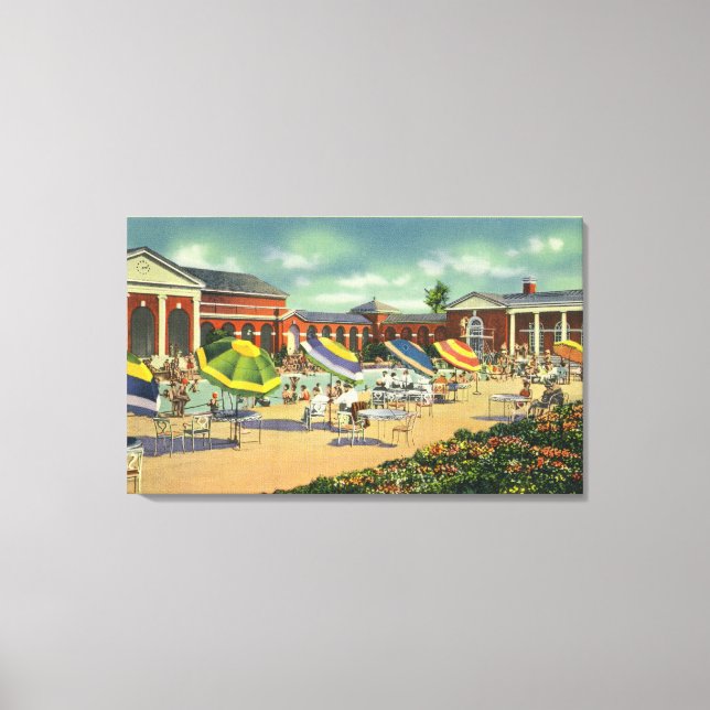 Saratoga Spa Recreation Unit View Canvas Print (Front)