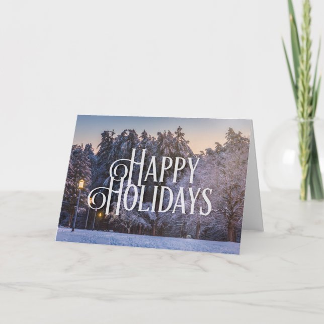 Saratoga Spa State Park Holiday Card (Front)