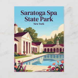 Saratoga Spa State Park USA Postcard