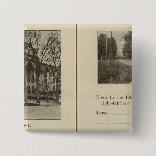 Saratoga Springs Dunning Street 15 Cm Square Badge