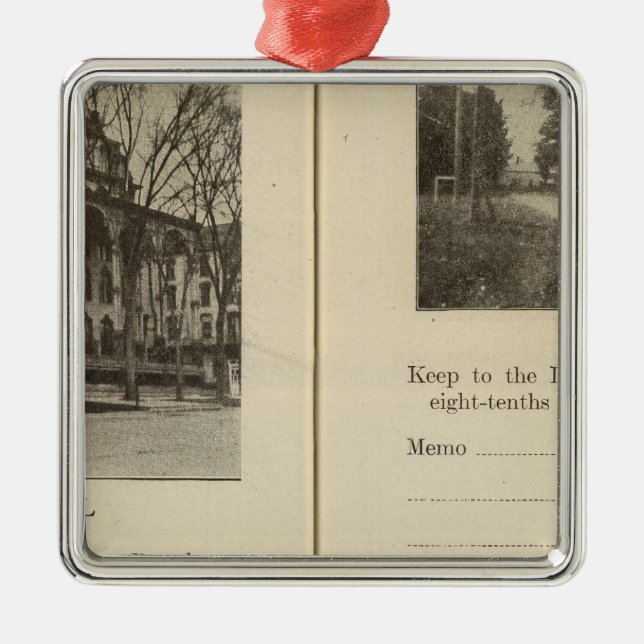 Saratoga Springs Dunning Street Metal Tree Decoration (Front)