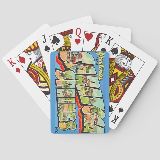 Saratoga Springs NY Playing Cards (Back)