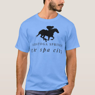 Saratoga Springs Racing Horse with Jockey 1 T-Shirt