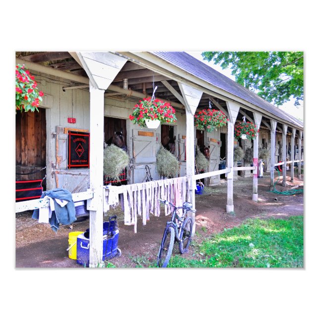 Saratoga Stables "Horse Haven" Photo Print (Front)