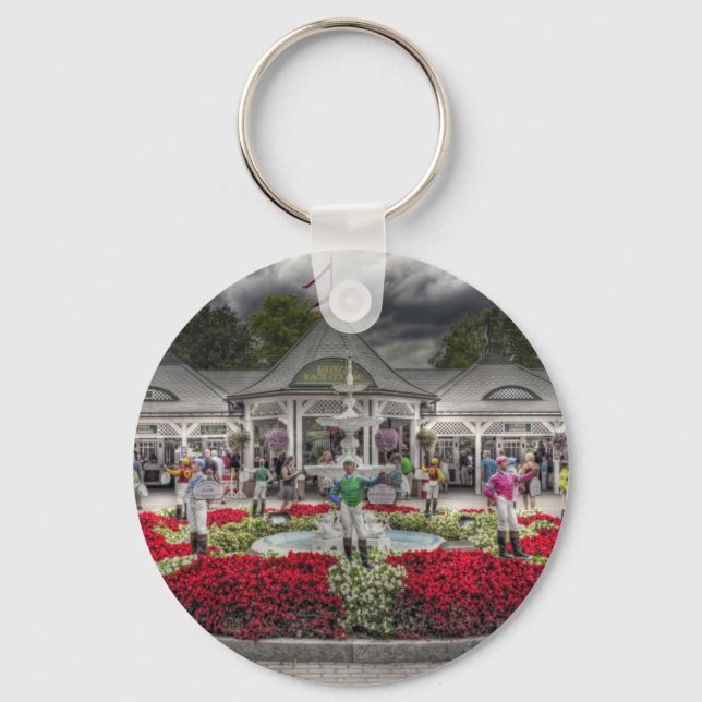 Saratoga's 12 Stakes Winners.jpg Key Ring (Front)
