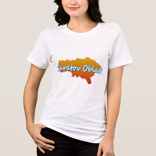 Saratov Oblast Tri-Blend Shirt (Front)