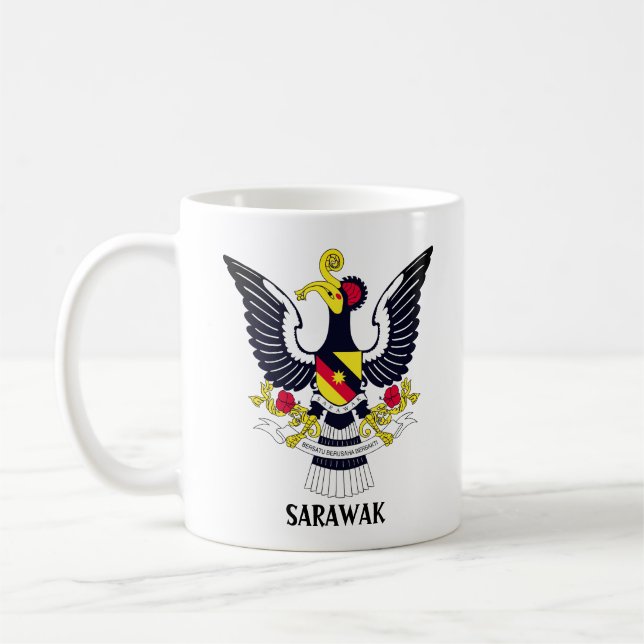 Sarawak Coat of Arms - MALAYSIA Coffee Mug (Left)