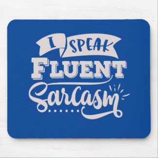 sarcarsam quote blue white mouse mats