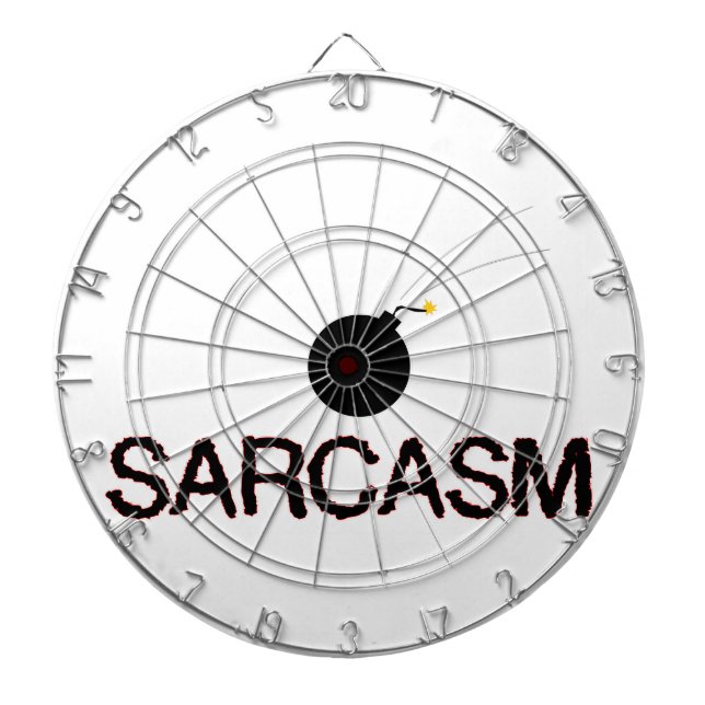 Sarcasm Bombed Dartboard (Front)