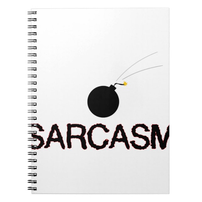 Sarcasm Bombed Notebook (Front)