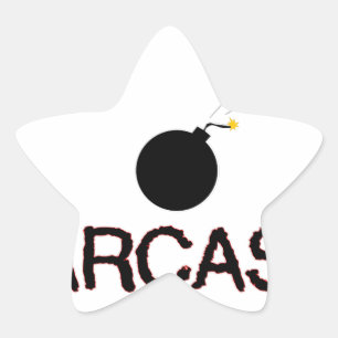 Sarcasm Bombed Star Sticker